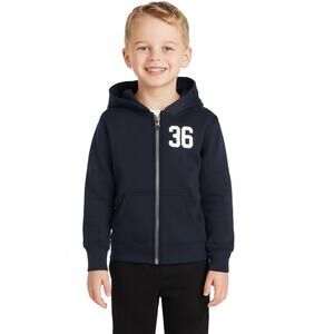 Carter's Boys Full Zip Hoodie - Size 6 - Black with Number Patch